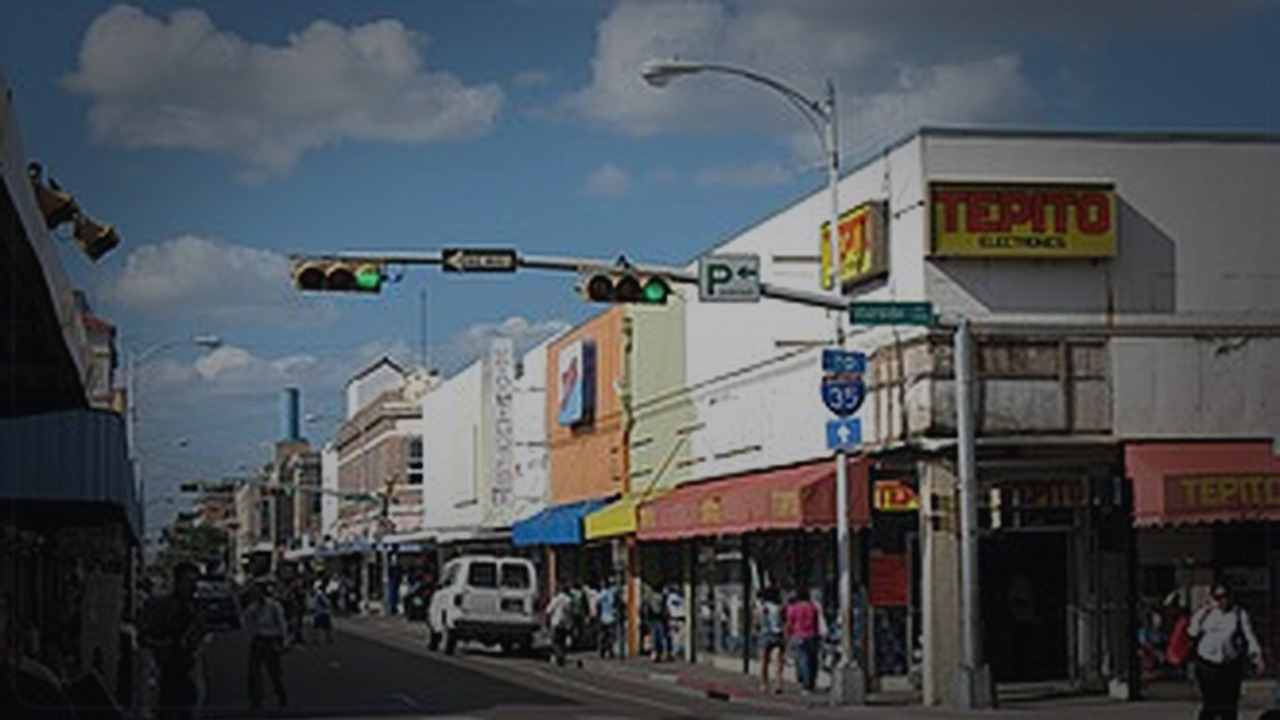 Laredo skyline themed Pine Script service cover with dark market grading