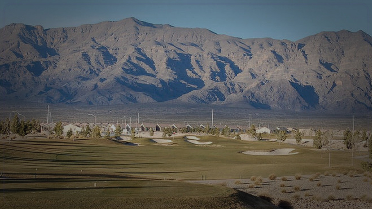 North Las Vegas skyline themed Pine Script service cover with dark market grading