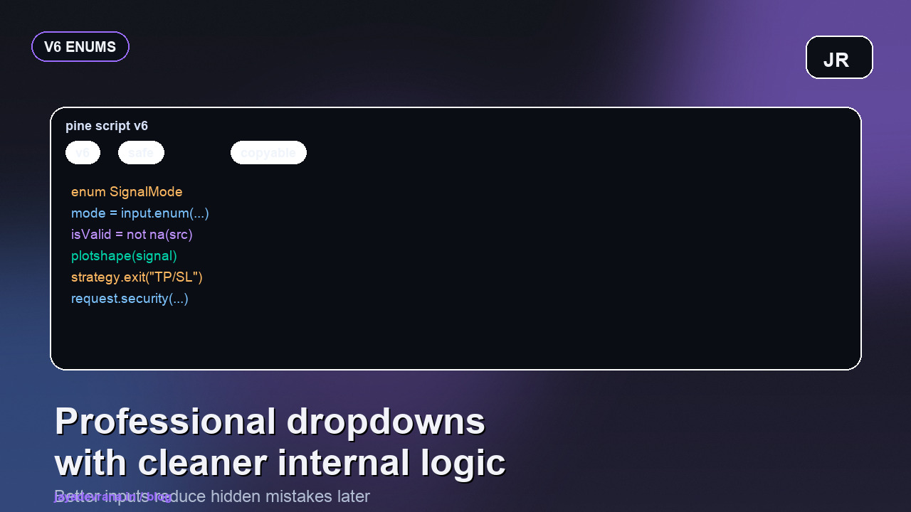 Complete guide to Pine Script v6 enums cover