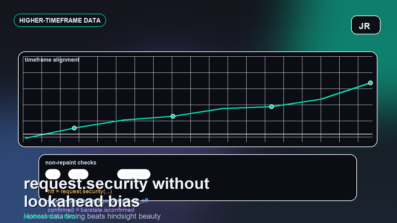 Higher-timeframe data and lookahead bias concept for Pine Script